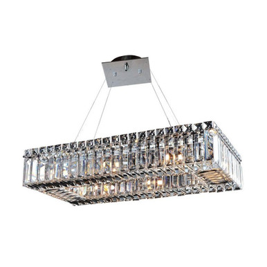 Baguette 8 Light Medium Pendant by Allegri - 11707-010-FR001