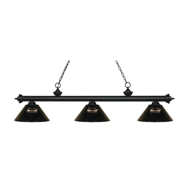 Riviera 3 Light Island/Billiard 14.25 Inch W by 14.25 Inch H by Z-Lite - 200-14RS