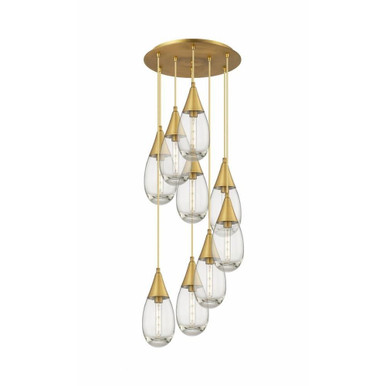 Malone 9 Light Cord Large Pendant by Innovations - 119-450-1P-G450-6
