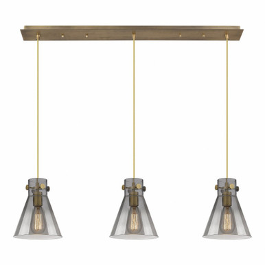Newton Cone 3 Light Oversized Linear Pendant by Innovations - 123-410-1PS-G411-8
