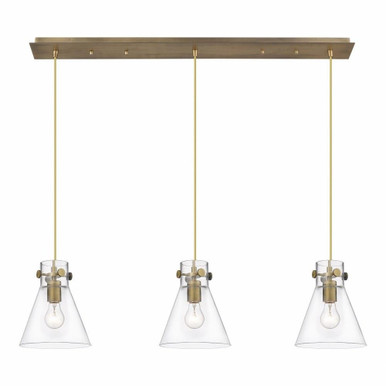Newton Cone 3 Light Oversized Linear Pendant by Innovations - 123-410-1PS-G411-8
