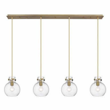 Newton Sphere 4 Light Oversized Linear Pendant by Innovations - 124-410-1PS-G410-8