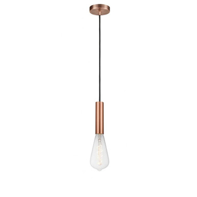 Edison 5W 1 LED Light Mini Pendant 11.88 Inch tall by Innovations - 198-1P-BB95LED