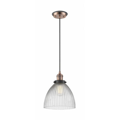 Seneca Falls 1 Light Traditional Small Cord Hung Pendant by Innovations - 201CBP-G222