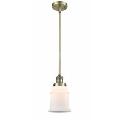 Canton 1 Light Small Stem Hung Pendant by Innovations - 201S-G18