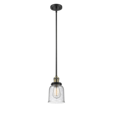 Bell 1 Light Stem Hung Mini Pendant 10 Inch and 5 Inch Wide by Innovations - 201S-G5