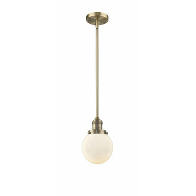 Beacon 1 Light Mini Pendant 9.5 Inch Tall by Innovations - 201S-G20-6
