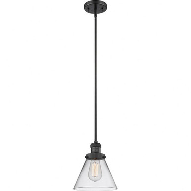 Cone One Light Small Pendant by Innovations - 201S-BK-G42