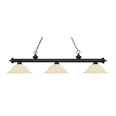 Riviera 3 Light Island/Billiard 16 Inch Wide by 13.5 Inch High by Z-Lite - 2003RD