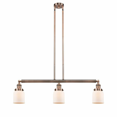 Bell 3 Light Oversized Island Pendant 37.5 Inch Wide by Innovations - 213-G5