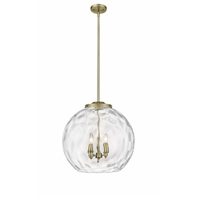 Athens Water Glass 3 Light Large Pendant by Innovations - 221-3S-G1215-18