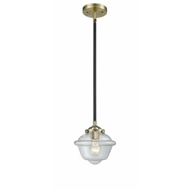 Oxford 1 Light Stem Hung Small Pendant 7.5 Inch Length by Innovations - 284-1S-G53