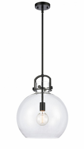 Newton Sphere 1 Light Medium Stem Pendant 14 Inch Wide by Innovations - 410-1SL-G410-14