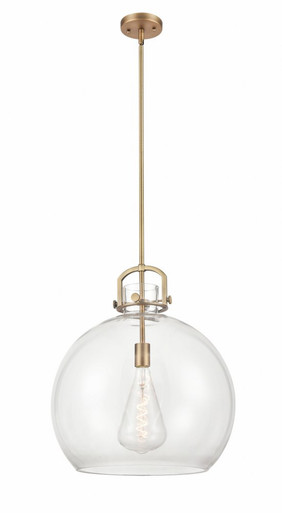 Newton Sphere 1 Light Stem Pendant 20.5 Inch X18 Inch Wide by Innovations - 410-1SL-G410-18