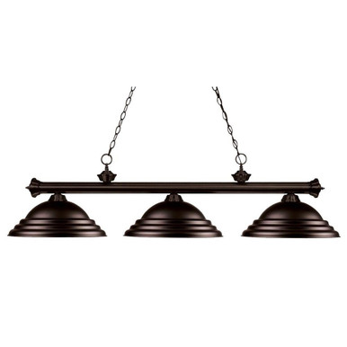Riviera 3 Light Island/Billiard 16 x 15 Inch by Z-Lite 200-3BRZ-SBRZ