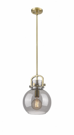 Newton Sphere 1 Light Stem Hung Mini Pendant 10 Inch Wide by Innovations - 410-1SM-G410-10