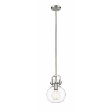 Newton Sphere 1 Light Stem Mini Pendant 11.25 Inch Tall by Innovations - 410-1SS-G410-8