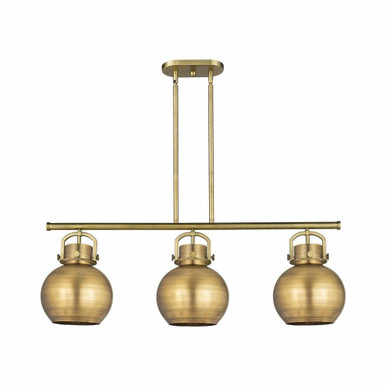 Newton Sphere 3 Light Oversized Island 42 Inch Wide Pendant by Innovations - 410-3I-M410-10