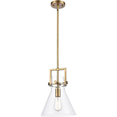 Newton 1 Light Cone Glass Small Pendant by Innovations - 411-1S-10