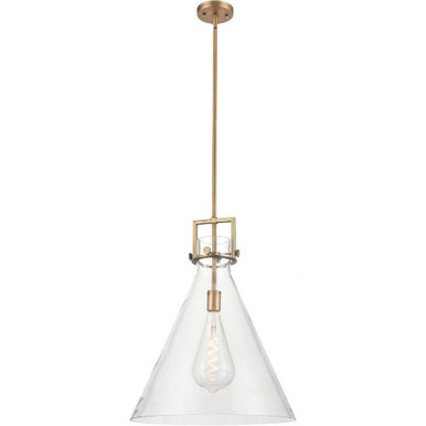 Newton Cone 1 Light Pendant 18 Inch Wide by Innovations - 411-1S-18