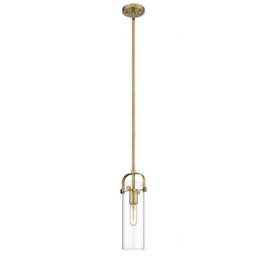 Pilaster II Cylinder 1 Light Mini Pendant 14.5 Inch Tall by Innovations - 423-1S-G423-12