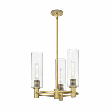Crown Point 3 Light Stem Hung Pendant 18 Inch Wide by Innovations - 434-3CR-G434-12