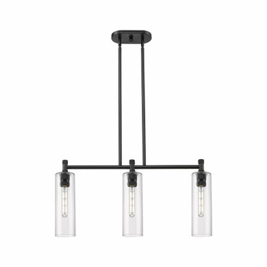 Crown Point 3 Light Oversized Island Pendant 14.75 Inch Tall by Innovations - 434-3I-G434-12