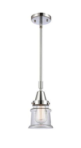 Canton 1 Light Steel Small Stem Hung Pendant 11.13 Inch Tall by Innovations - 447-1S-G18S