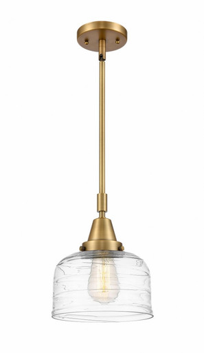 Bell 1 Light Small Stem Hung Pendant 11.13 Inch Tall by Innovations - 447-1S-G7