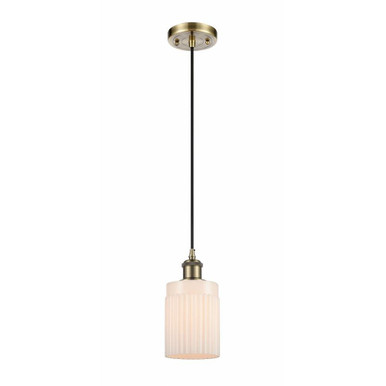 Hadley 1 Light Mini Cord Hung Pendant 8 Inch Tall by Innovations - 516-1P-G34