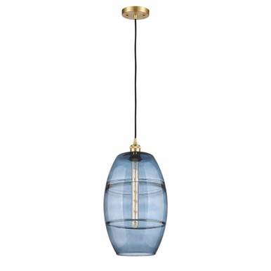 Vaz 1 Light Small Cord Hung Pendant Pendant 18 Inch Tall by Innovations - 516-1P-G557-10