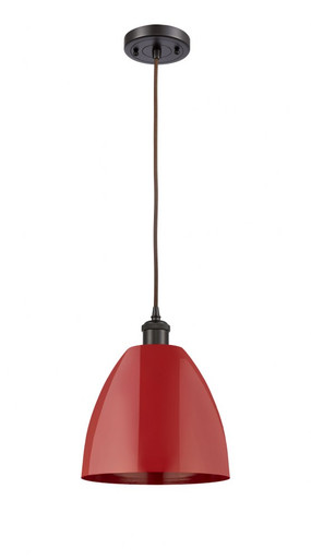Plymouth Dome 1 Light Small Cord Pendant 9 Inch Wide by Innovations - 516-1P-PLYM-9