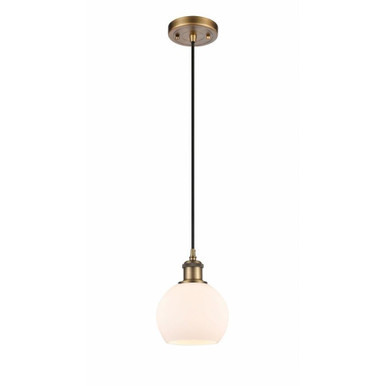 Athens 1 Light Mini Pendant 9.88 Inch Tall by Innovations - 516-1P-G12-6