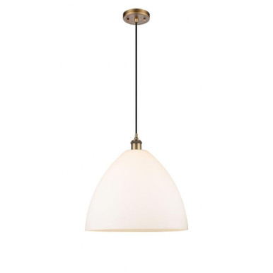 Bristol Glass 1 Light Medium Pendant 18.75 Inch Tall by Innovations - 516-1P-GBD-16