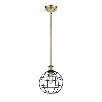 Lake Placid 1 Light Small Stem Pendant 8 Inch Wide by Innovations - 516-1S-LP-8
