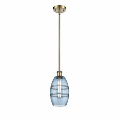 Vaz 1 Light Mini Stem Hung Pendant 8.13 Inch Tall by Innovations - 516-1S-G557-6