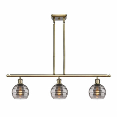 Rochester 3 Light Oversized Island Pendant 8.38 Inch Tall by Innovations - 516-3I-G556-6