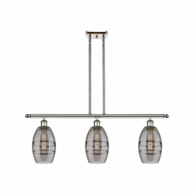 Vaz 3 Light Stem Hung Island Pendant 8.63 Inch Tall by Innovations - 516-3I-G557-6