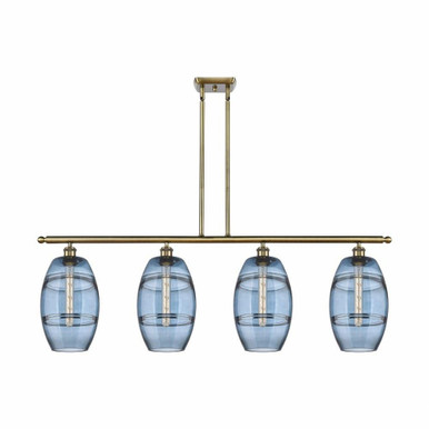Vaz 4 Light Stem Hung Island Pendant 10.38 Inch Tall by Innovations - 516-4I-G557-8