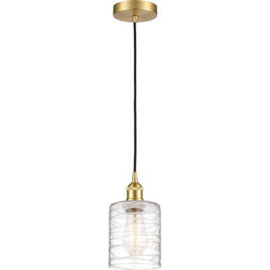 Cobbleskill 1 Light Cord Mini Pendant 9 and 5 Inch Wide by Innovations - 616-1P-G11