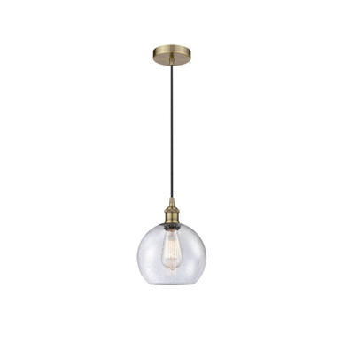 Athens 1 Light Small Pendant 10.75 Inch Tall by Innovations - 616-1P-G12-8
