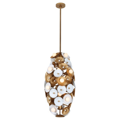 Damask 20 Light Small Foyer Chandelier by Kalco - 520353