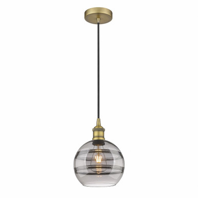 Rochester 1 Light Small Cord Hung Pendant 8 Inch Wide by Innovations - 616-1P-G556-8