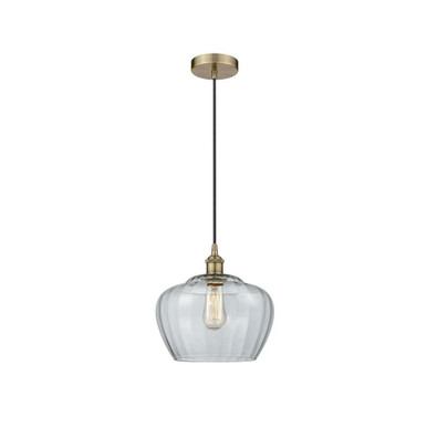 Fenton 1 Light Industrial Small Pendant 11.5 Inch Tall by Innovations - 616-1P-G9L-L
