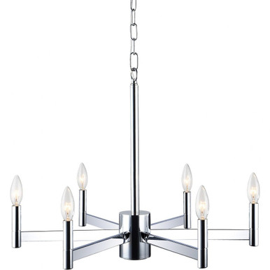 Euryale 6 Light Medium Chandelier by Matteo - C52606
