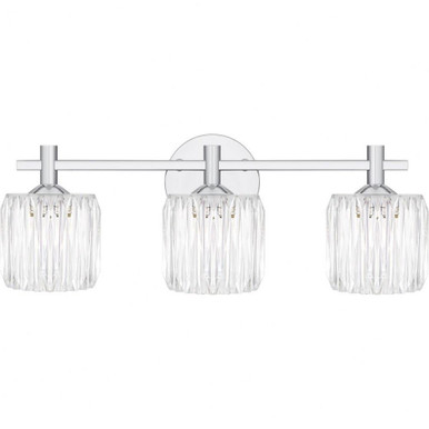 Spade 30W 3 LED Bath Vanity 7.75 Inch Tall and 21.5 Inch Wide by Quoizel - SPD8622