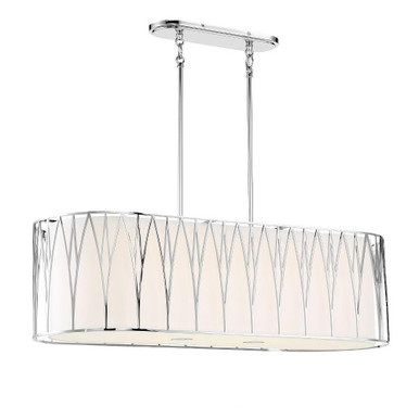 Regal Terrace 6 LED Light Oversized Linear Island Pendant by Minka Lavery - 1087