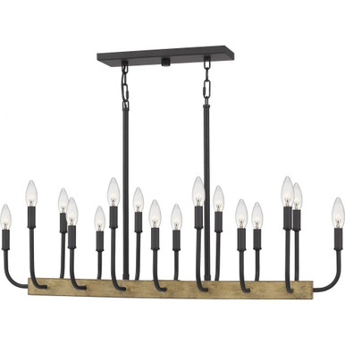 Coda 16 Light Oversized Linear Pendant by Quoizel - COD139MBK