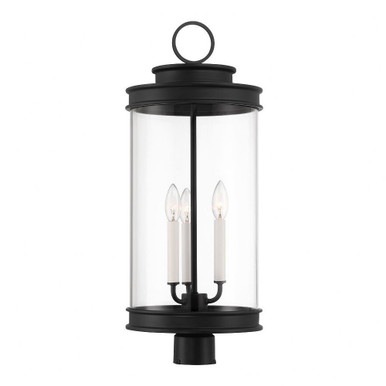 Englewood 3 Light Outdoor Post Lantern 26 x 10.5 Inches by Savoy House - 5-902-BK