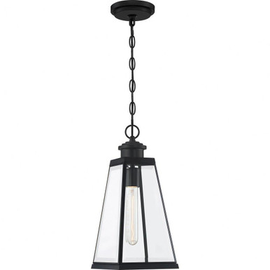 Paxton 1 Light Outdoor Small Pendant by Quoizel - PAX1907MBK